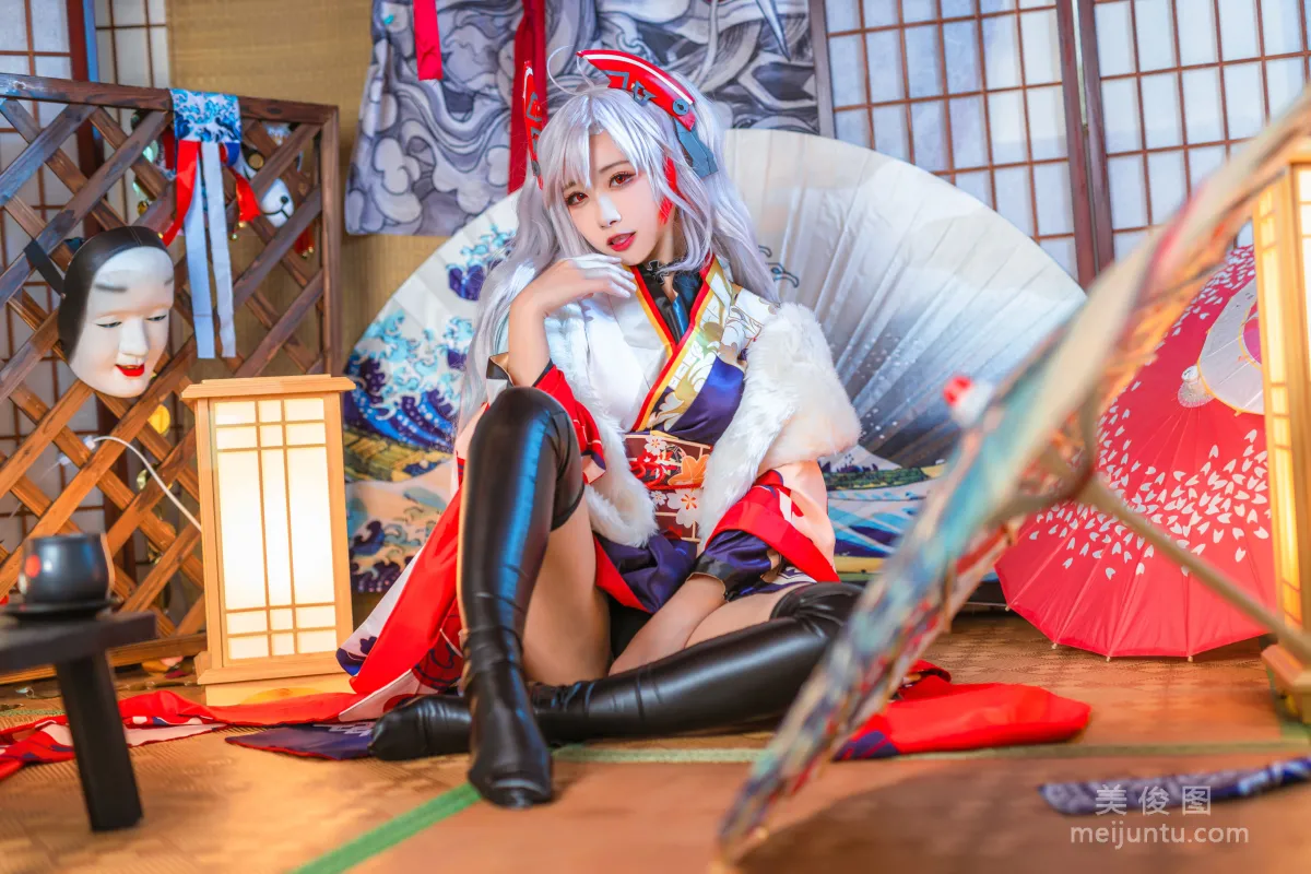 [COS Bonus] Weibo Girl Momoko Kuikui - Eugen Kimono Photo Set photo 3