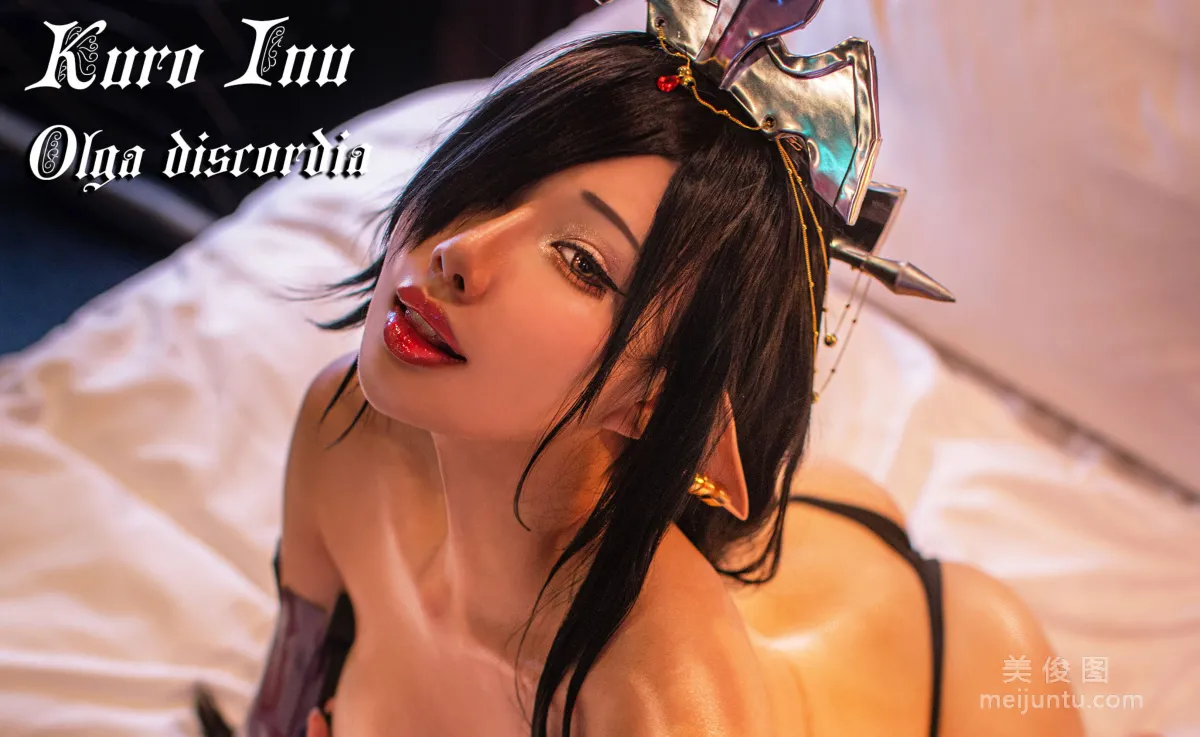 [Cosplay] Yubo HaneAme - Black Beast Black Elf Queen photo 21