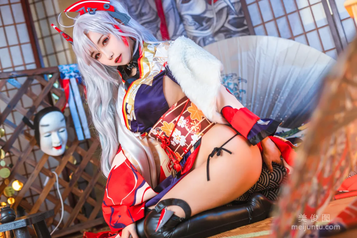 [COS Bonus] Weibo Girl Momoko Kuikui - Eugen Kimono Photo Set photo 8