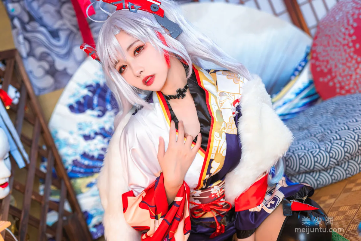 [COS Bonus] Weibo Girl Momoko Kuikui - Eugen Kimono Photo Set photo 17