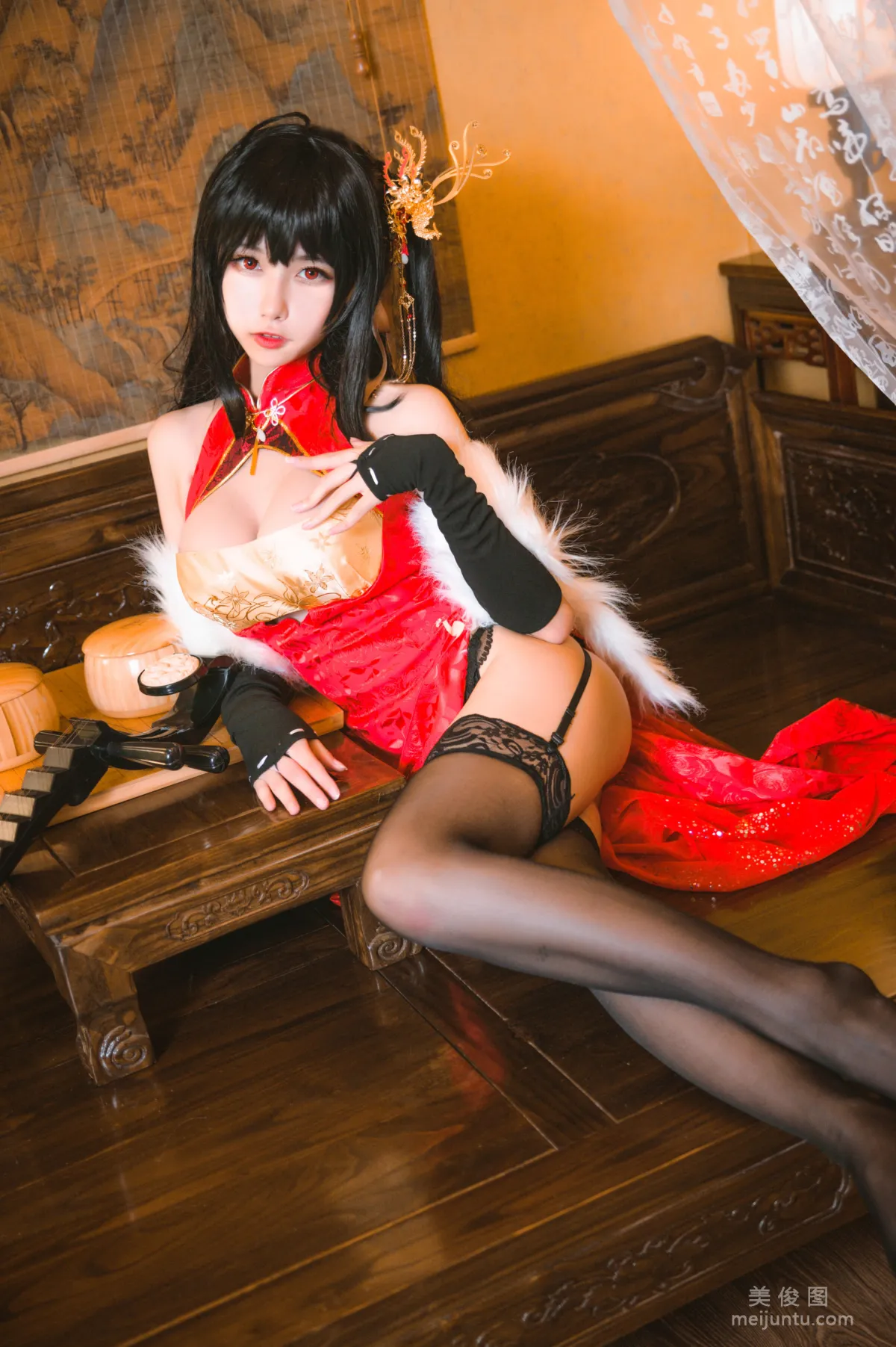 [Cosplay] Momoko Kuikui - Taihou Qipao photo 3