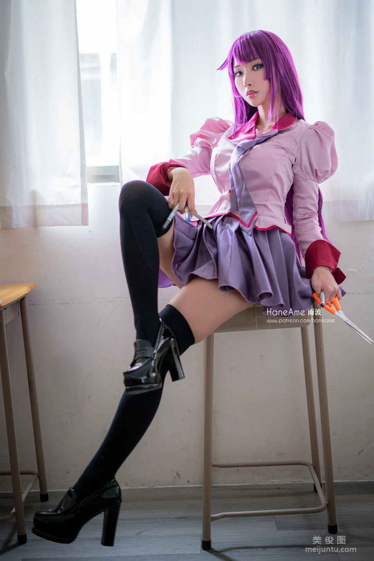 [COS Bonus] Hane Ame Yubo, Bakemonogatari Hitagi photo 14