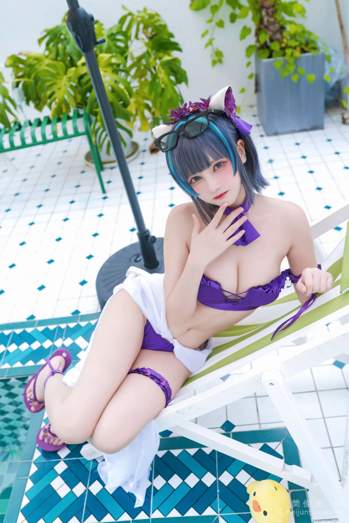 [COS福利] 千夜未来（Senya Miku）- 柴郡电子 写真套图1