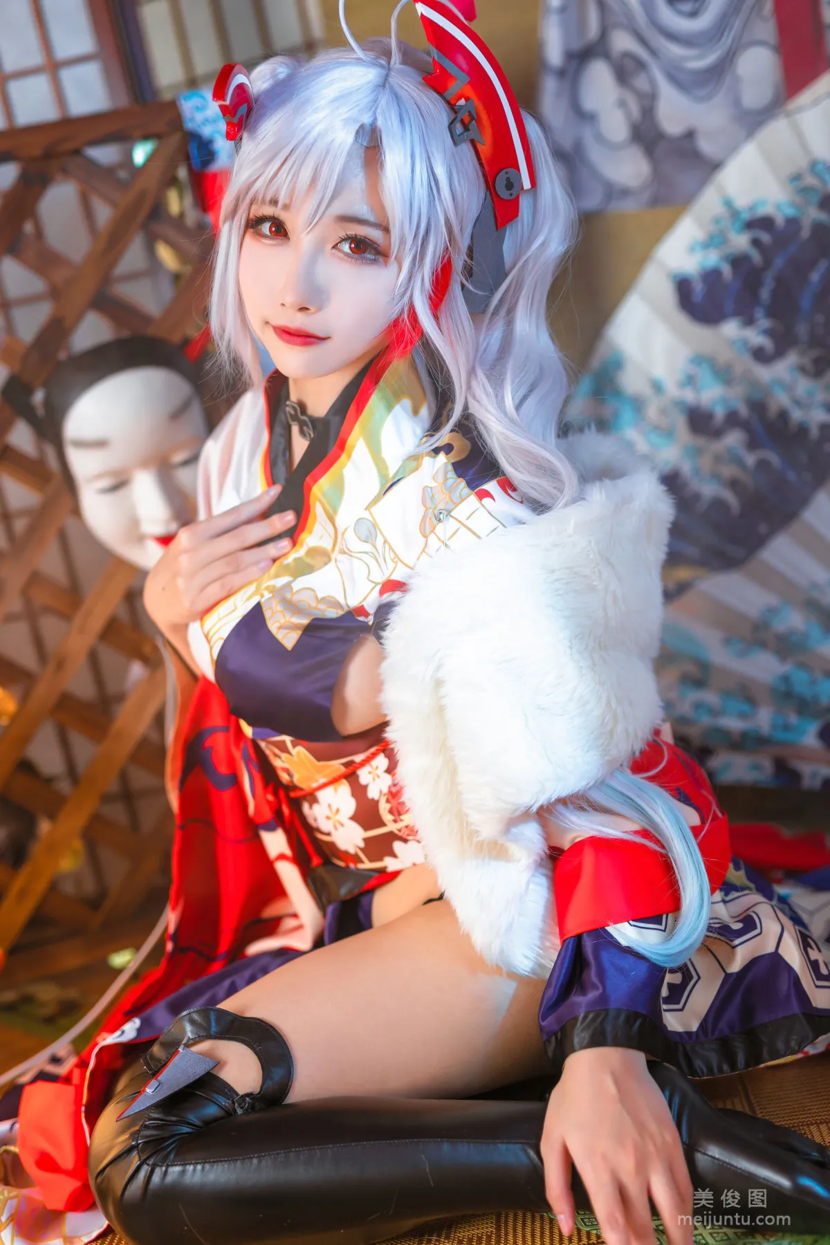 [COS Bonus] Weibo Girl Momoko Kuikui - Eugen Kimono Photo Set photo 19