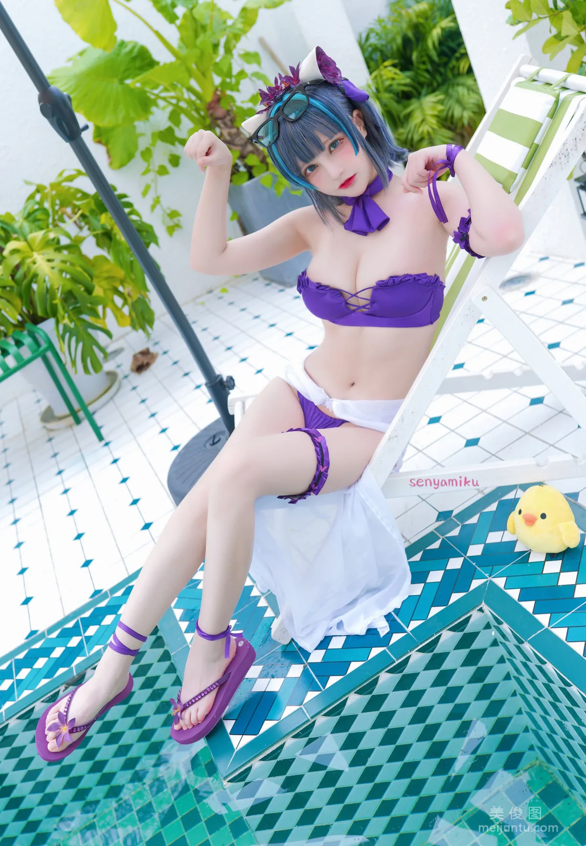 [Cosplay] Qianye Weilai (Senya Miku), Cheshire Electronics Photo Set photo 2