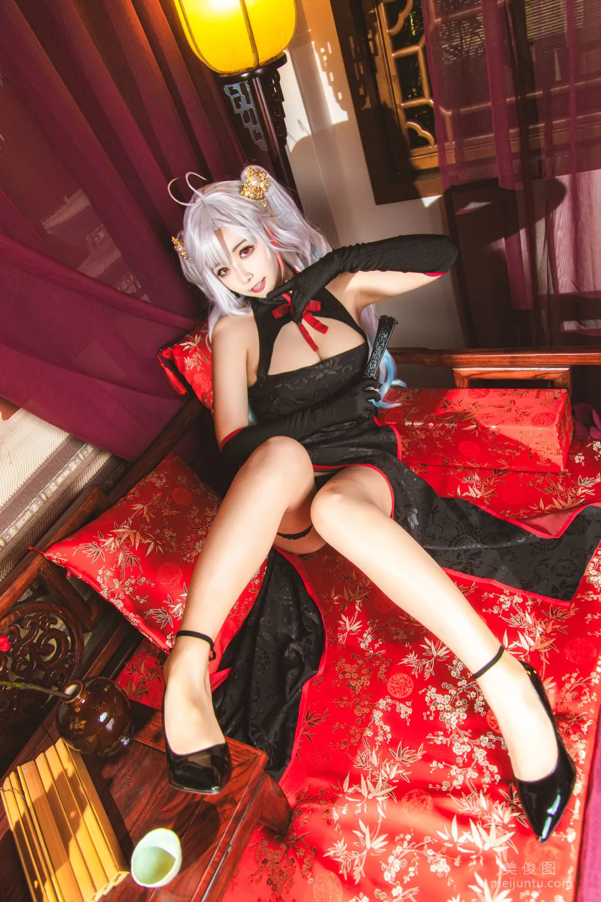 [COS] Weibo Girl Momoko Kuikui, Qipao of Eugen, Set photo 9