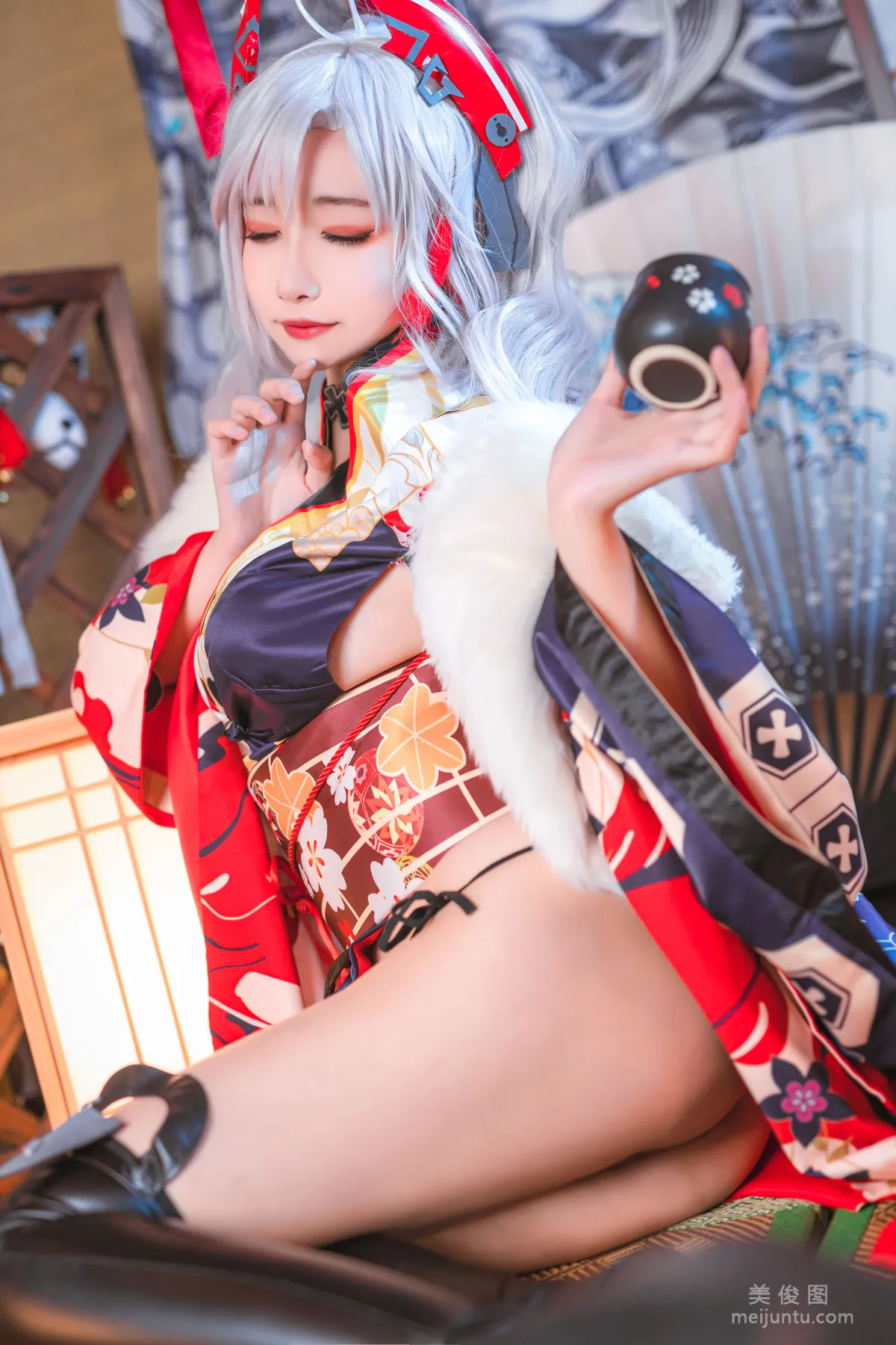 [COS Bonus] Weibo Girl Momoko Kuikui - Eugen Kimono Photo Set photo 4