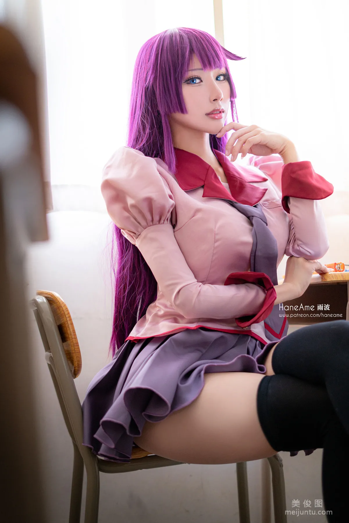 [COS Bonus] Hane Ame Yubo, Bakemonogatari Hitagi photo 3