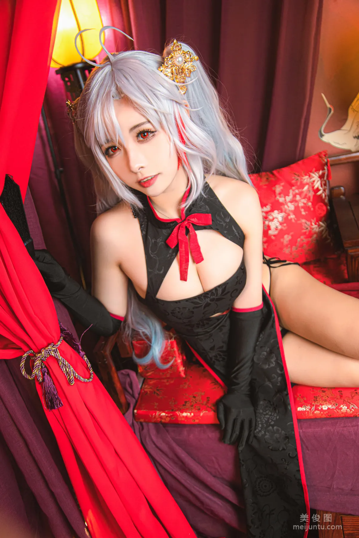 [COS] Weibo Girl Momoko Kuikui, Qipao of Eugen, Set photo 17