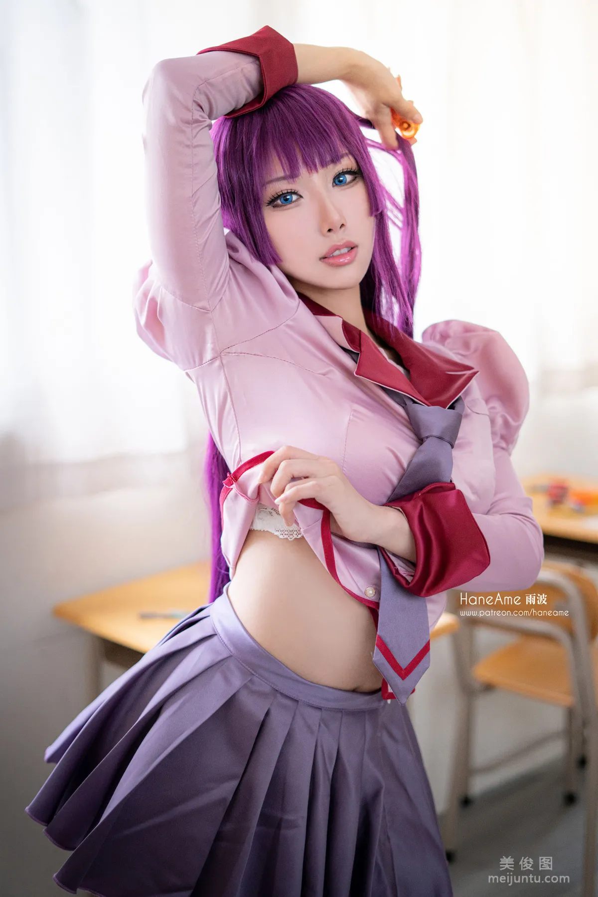 [COS Bonus] Hane Ame Yubo, Bakemonogatari Hitagi photo 8
