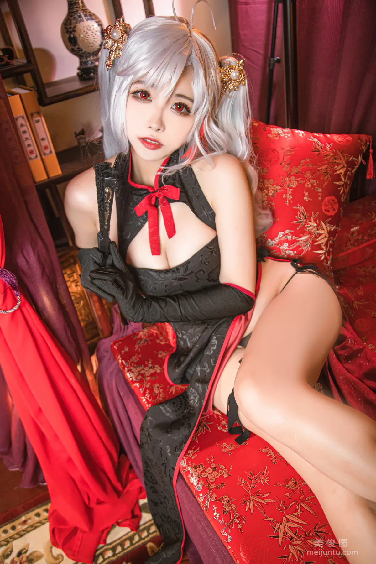 [COS] Weibo Girl Momoko Kuikui, Qipao of Eugen, Set photo 16