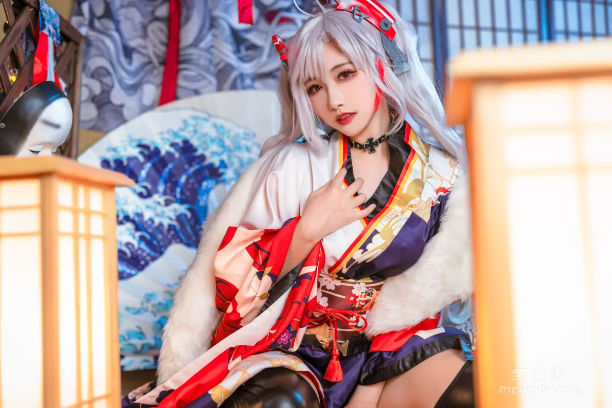 [COS Bonus] Weibo Girl Momoko Kuikui - Eugen Kimono Photo Set photo 16