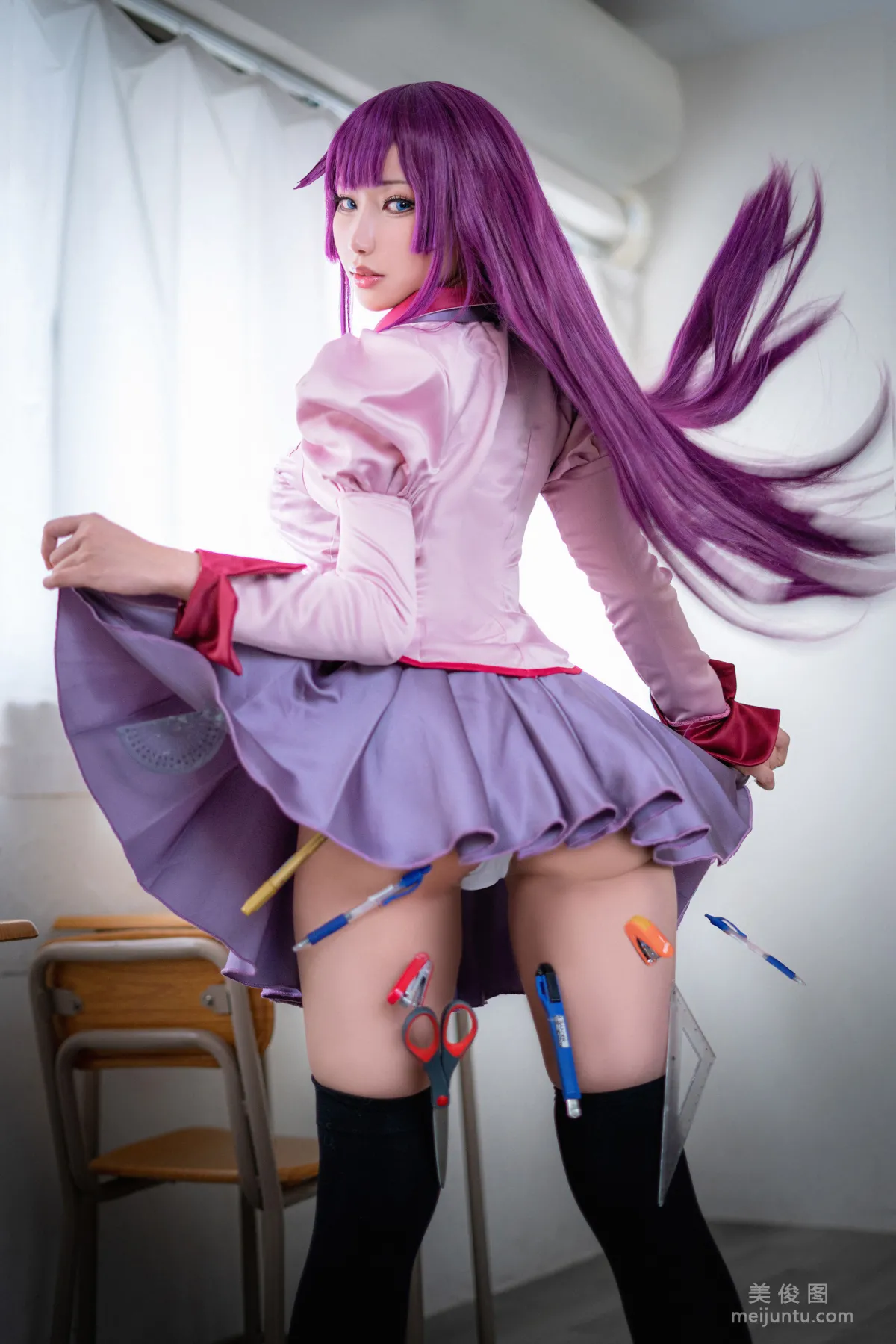 [COS Bonus] Hane Ame Yubo, Bakemonogatari Hitagi photo 15