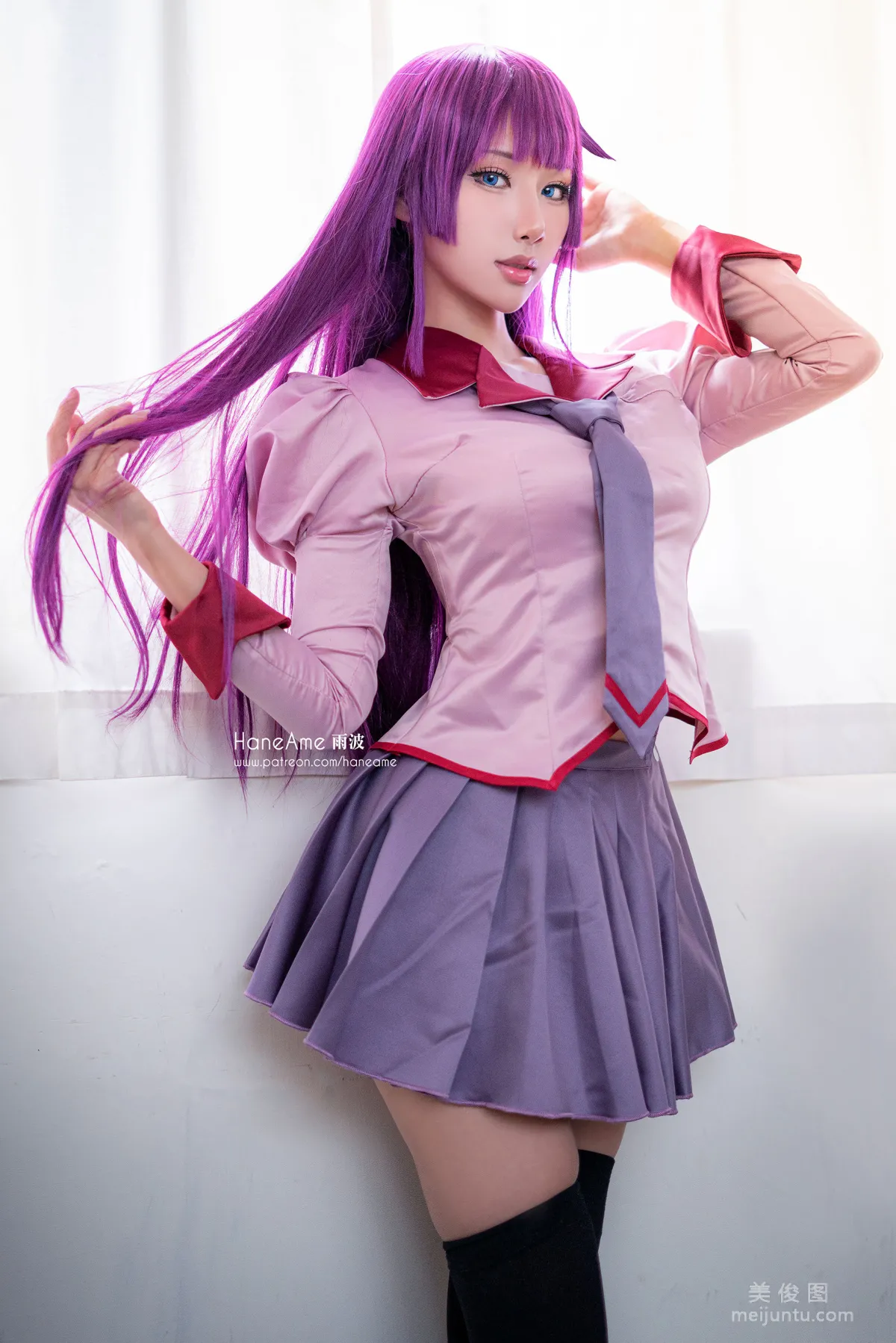 [COS Bonus] Hane Ame Yubo, Bakemonogatari Hitagi photo 9