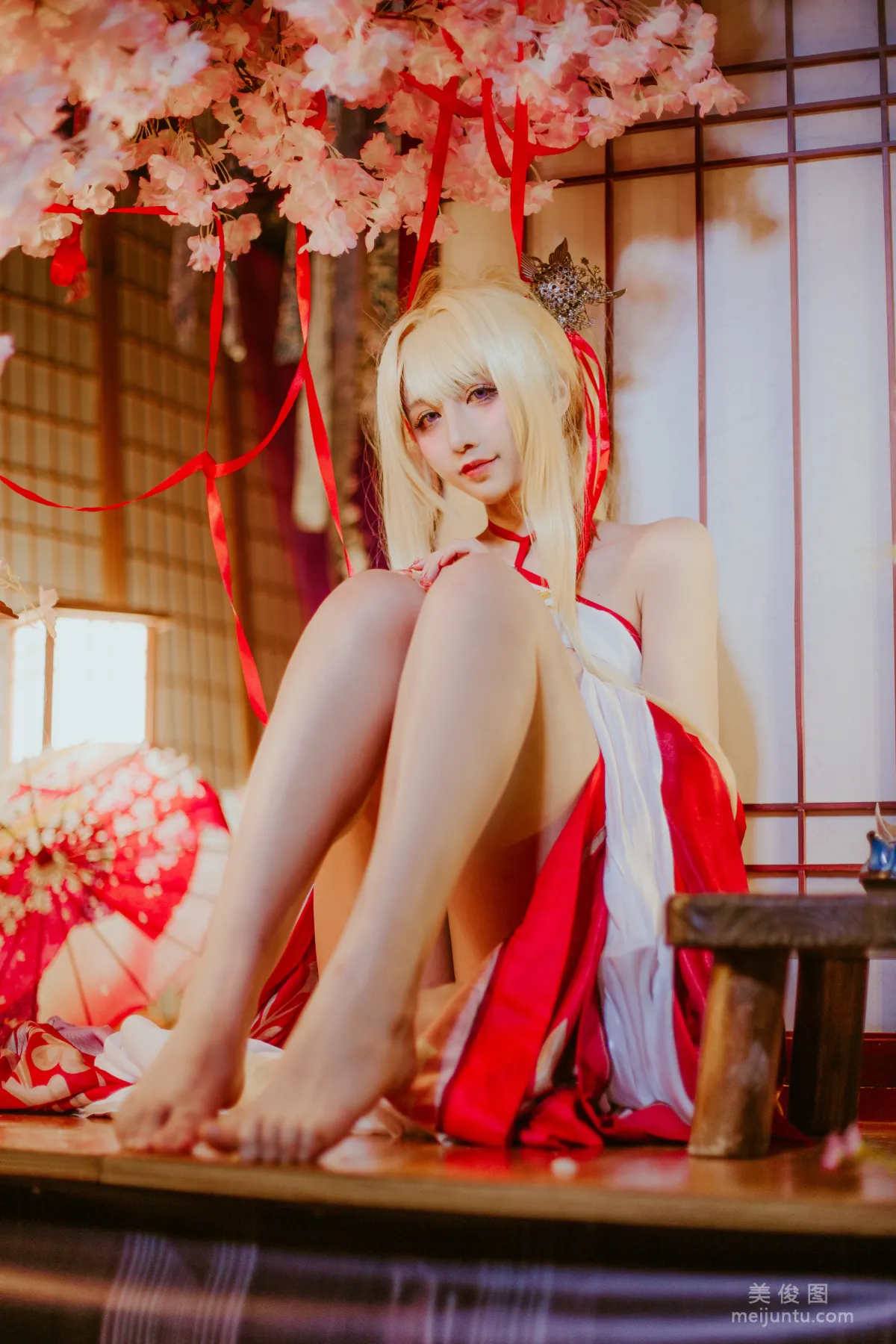 [COS] Anime Blogger Jiuqu Jean - Glory New Year Kimono photo 17