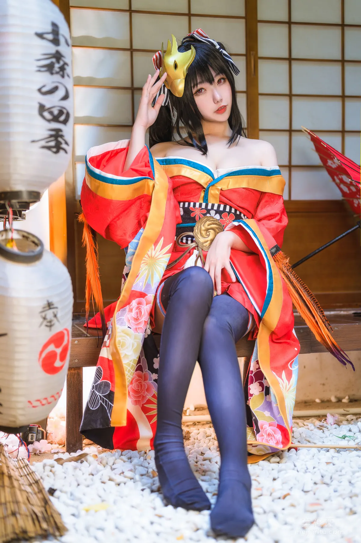 [COS Bonus] Weibo Girl Momoko Kuikui - Daifeng no Kimono photo 16