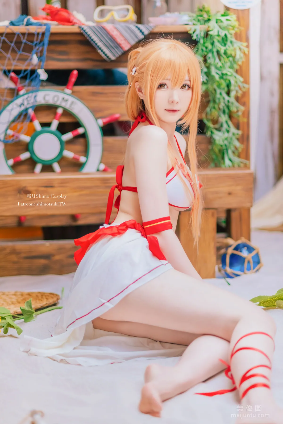 [COS] Weibo Girl Shuangyue shimo - Asuna Swimsuit photo 6