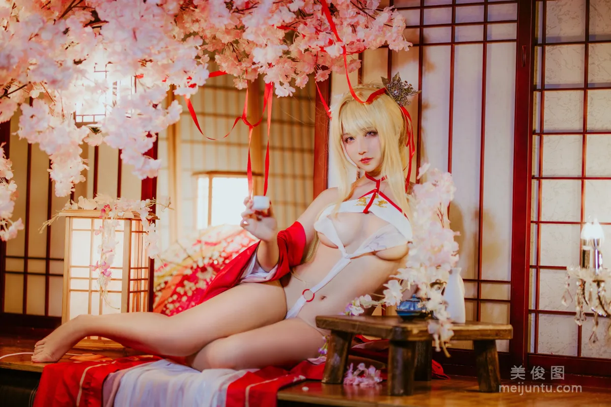 [COS] Anime Blogger Jiuqu Jean - Glory New Year Kimono photo 2