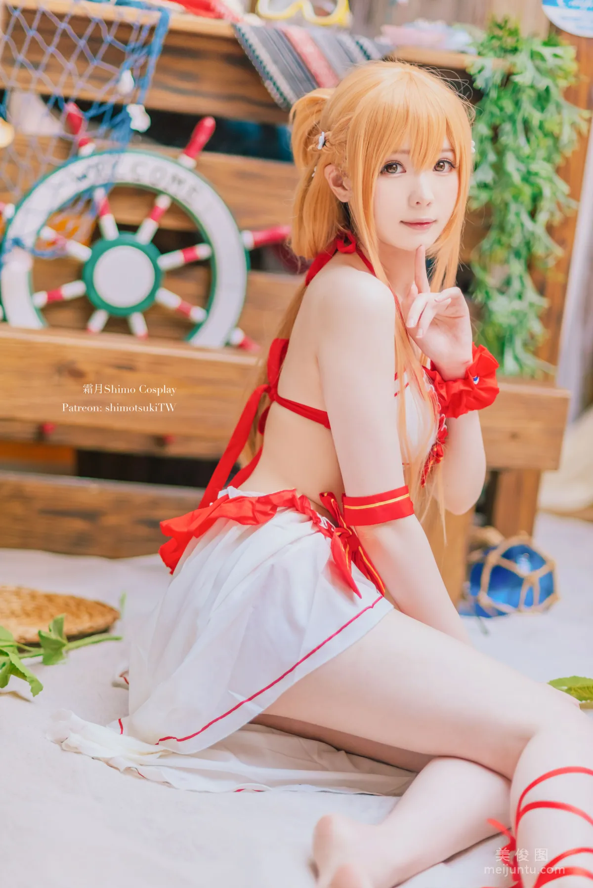 [COS] Weibo Girl Shuangyue shimo - Asuna Swimsuit photo 3