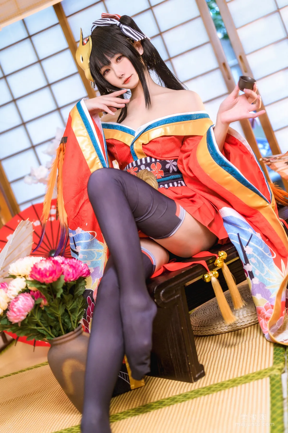 [COS Bonus] Weibo Girl Momoko Kuikui - Daifeng no Kimono photo 8