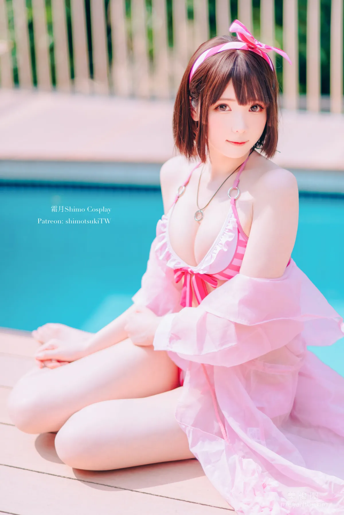 [Cos Bonus] Shuangyue shimo - Megumi Kato Swimsuit photo 3