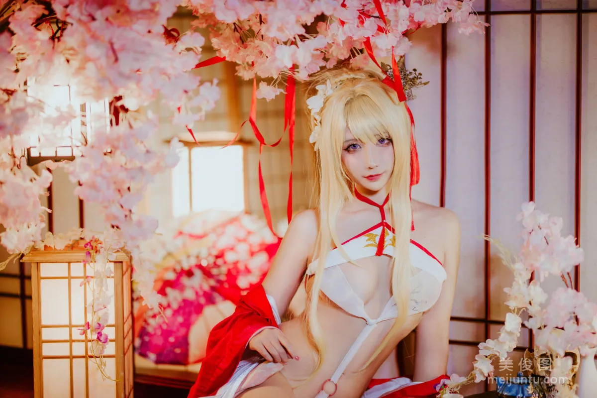 [COS] Anime Blogger Jiuqu Jean - Glory New Year Kimono photo 3