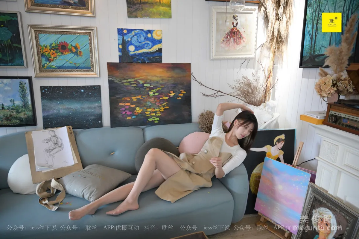 [IESS異思趣向]第N種幻想 邱主管 《兩位插班生的畫室風波》2 絲襪美腿套圖 75