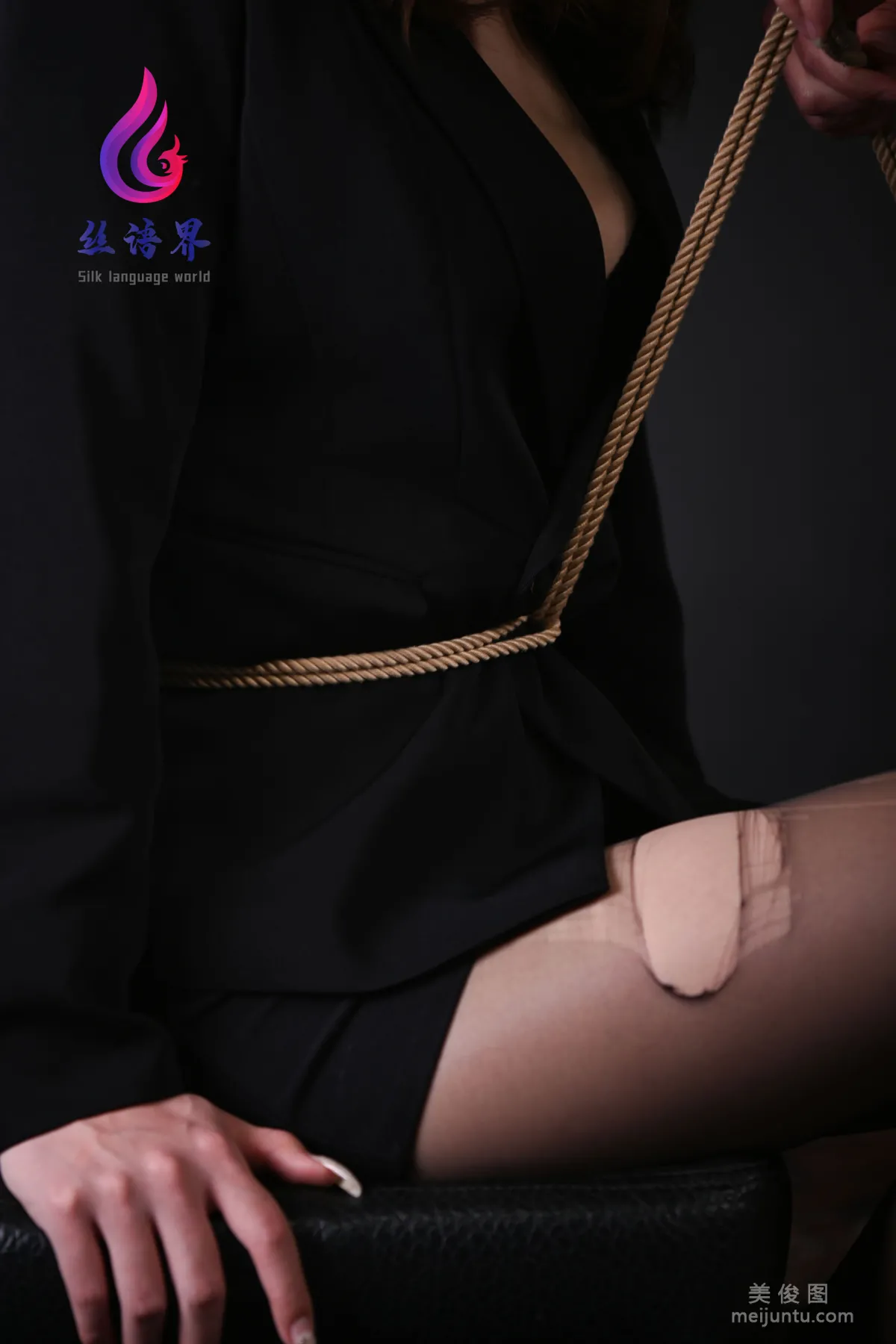[Ligui] Web Beauty Miao Miao, Cross Bondage photo 36