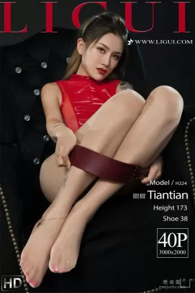 [麗櫃Ligui] Model 甜甜 《欲孽紅蓮》 美腿絲襪寫真