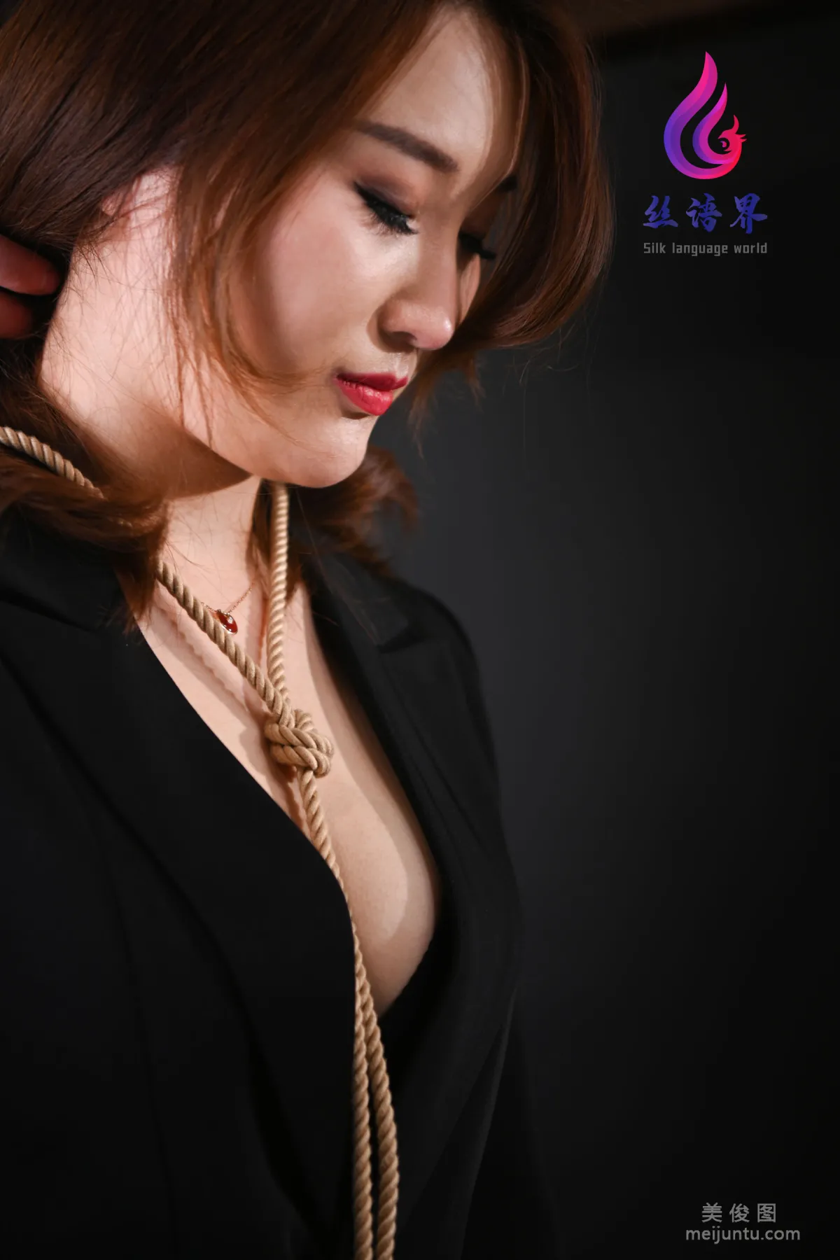 [Ligui] Web Beauty Miao Miao, Cross Bondage photo 34
