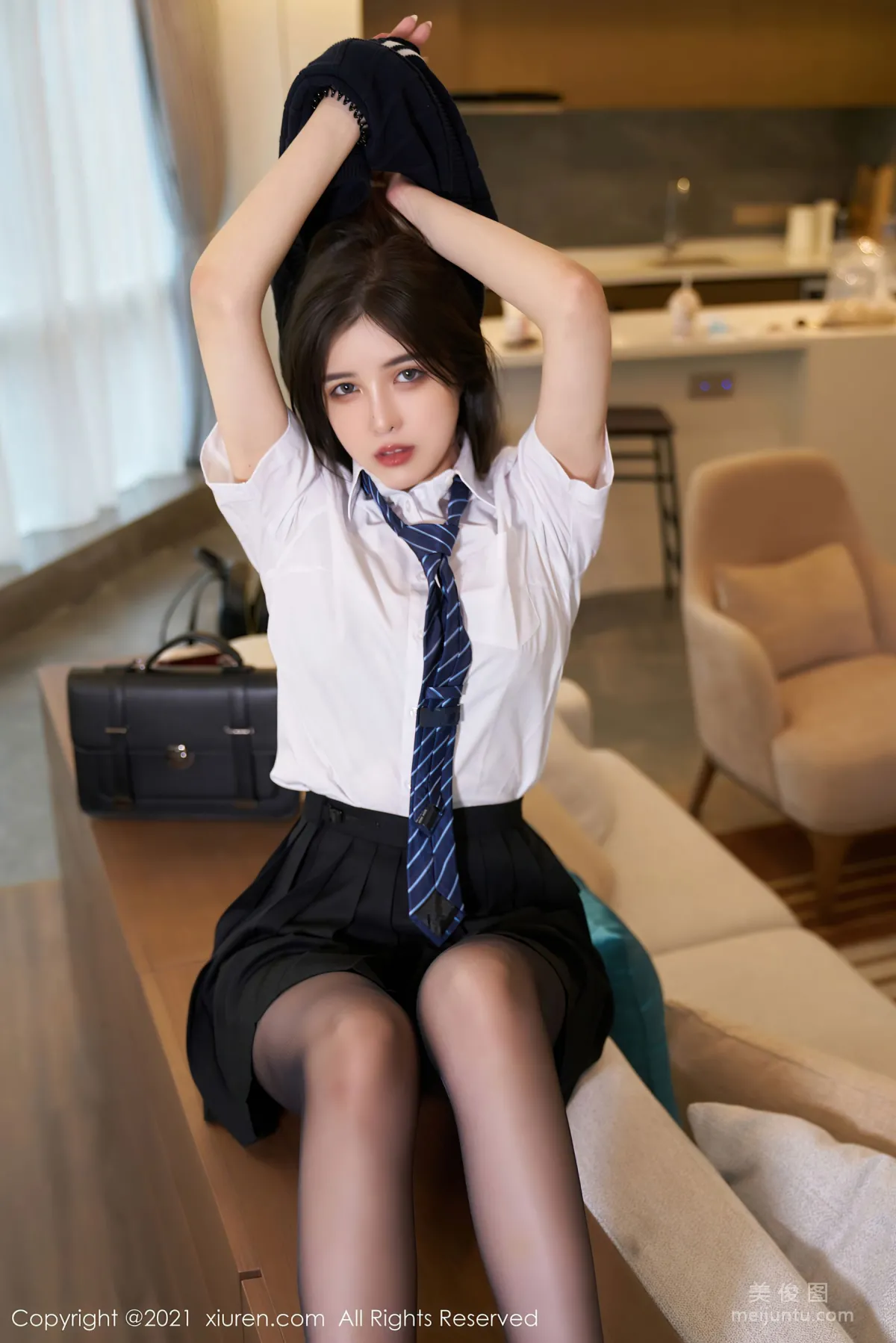 [XiuRen] No.3791 Han Jingan - Pure Style Academy Uniform Series photo 30
