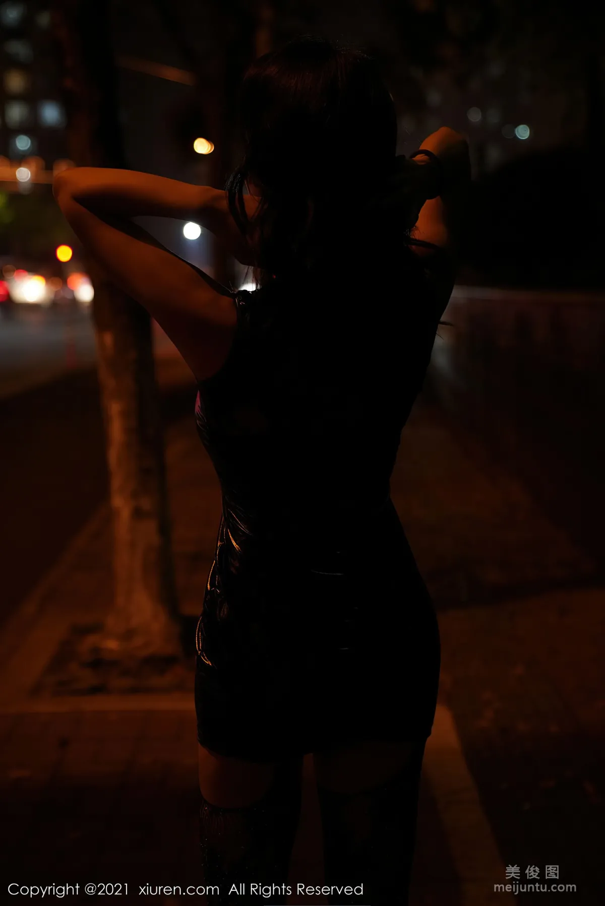[XiuRen] No.3785 Lan Xia Akasha - The Unique Charm of Leather Skirt photo 3