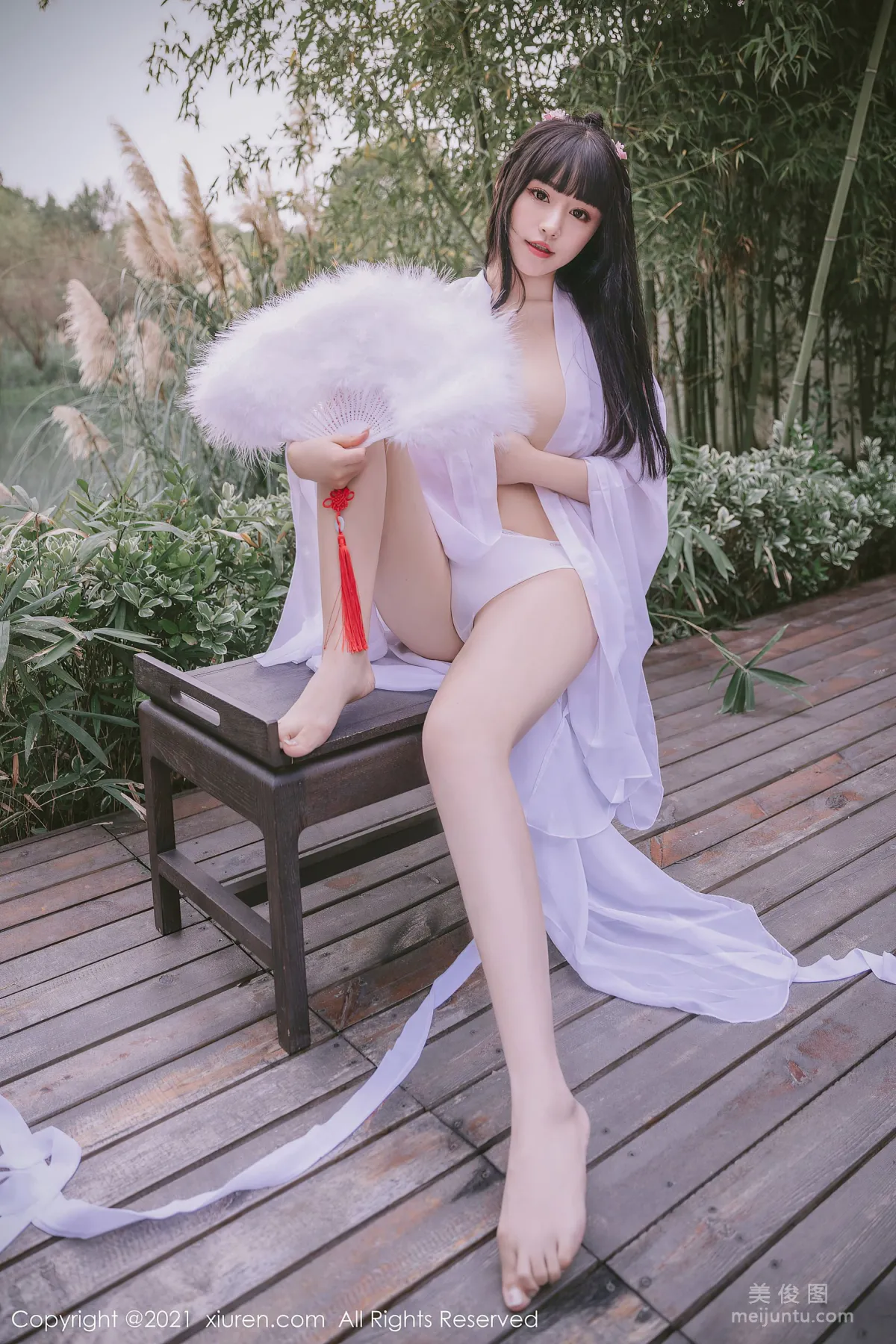 [XiuRen] No.3749 Zhu Ke'er Flower, Pure and Charming Sheer Ancient Style Outdoor Shoot Series photo 38