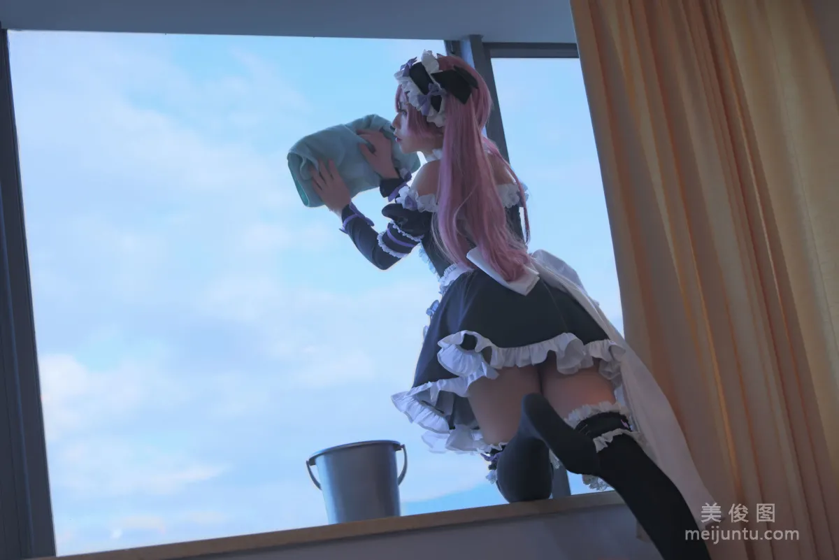 [Web Idols COSER] Anime Blogger G44 Buhui Shoushang, Lade Maid photo 2