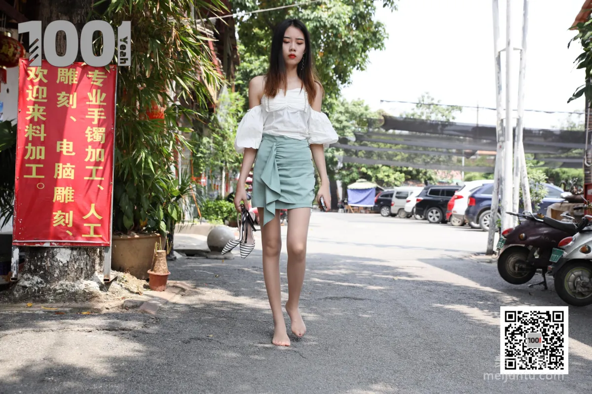 [One Thousand and One Nights IESS] Model Xi Gua, Strolling the Antique City 3 Beautiful Legs and Silk Feet Photo Set photo 73