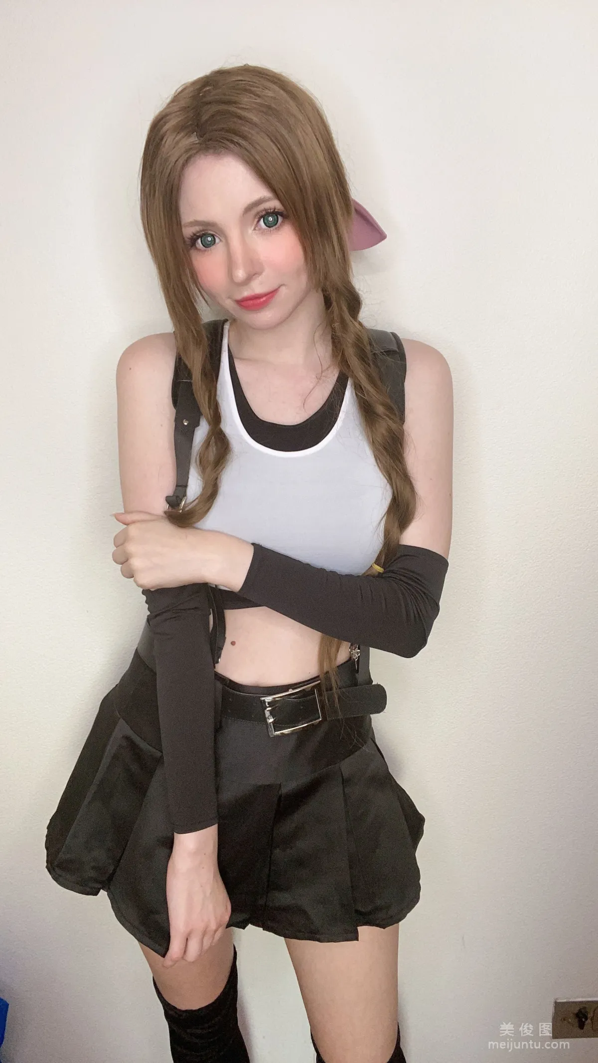 [Web Idols Coser] Peach milky, Aerith Tifa Swap photo 59