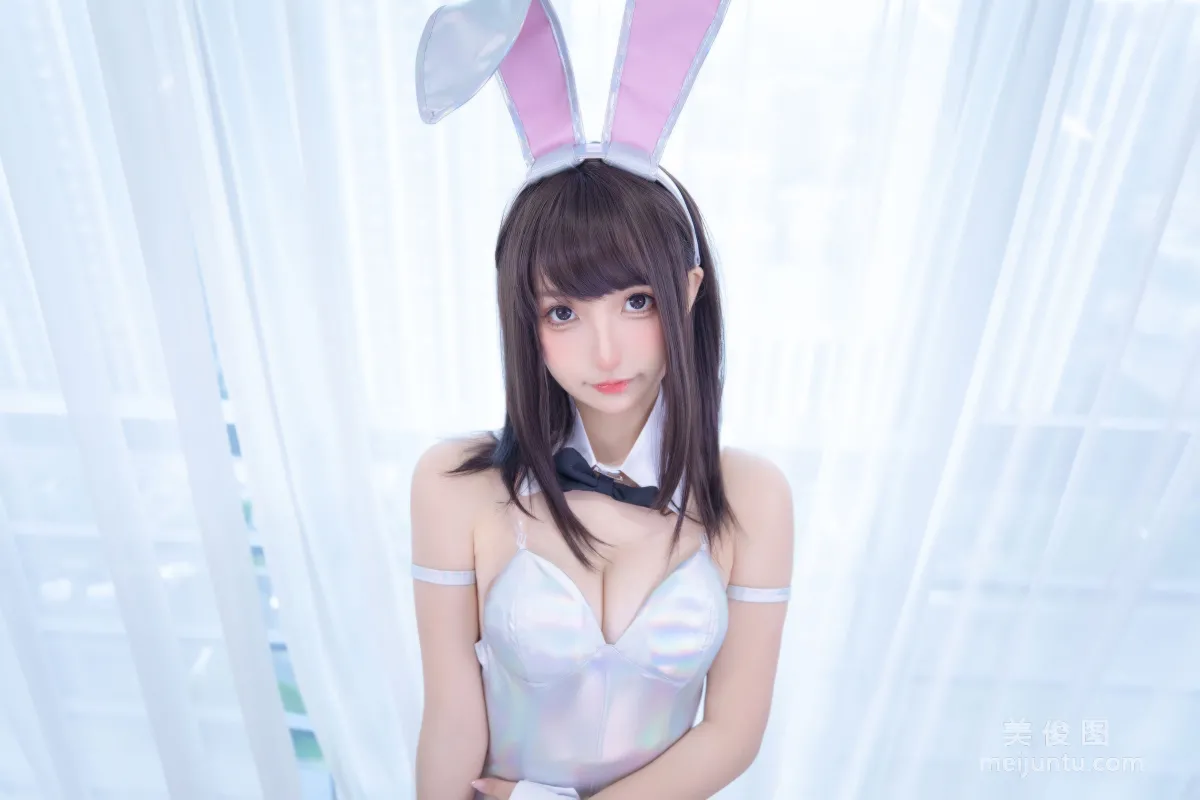 [網紅COSER] 蘿莉神楽闆真冬之バニーバブル 16