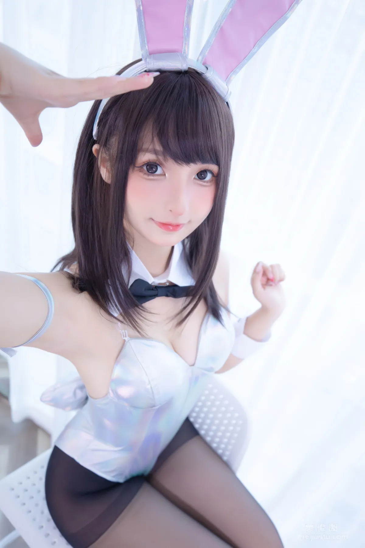 [網紅COSER] 蘿莉神楽闆真冬之バニーバブル 18