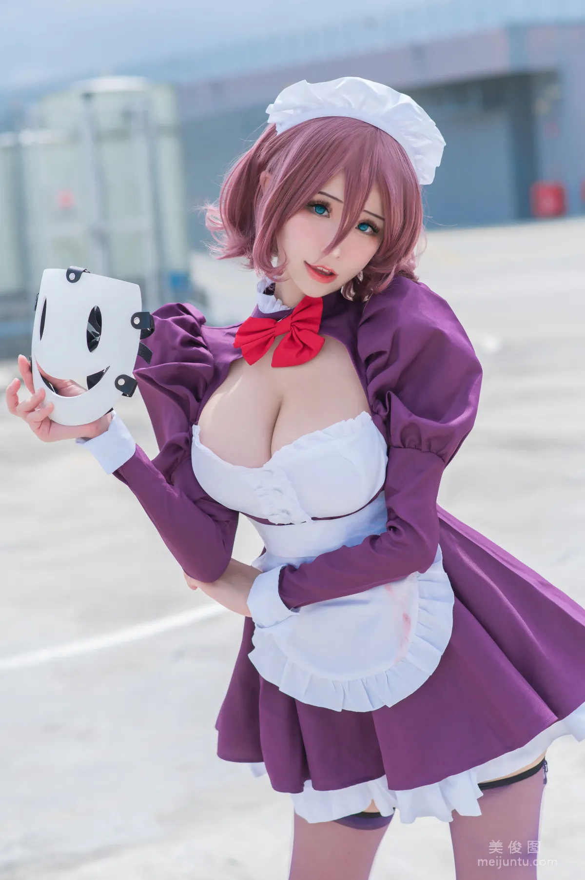 [Web Celebrity COSER] Plant Lily - Maid Mask photo 9
