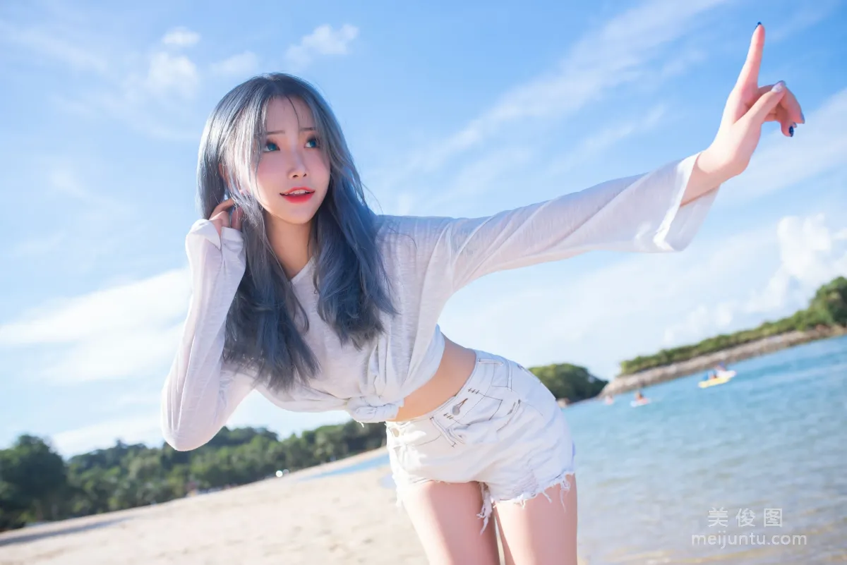 [网红COSER] 花リリ(Plant Lily) - Beach lily4
