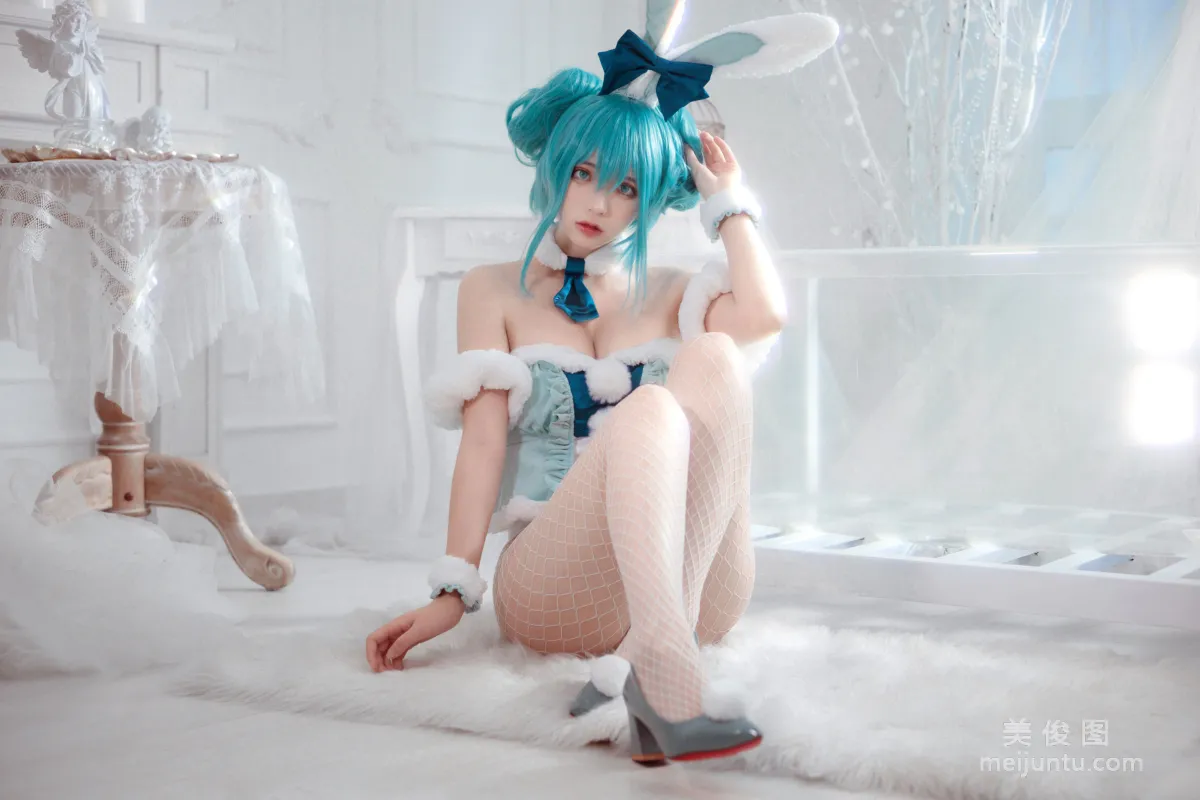 [網紅COSER] 瘋貓ss - miku初音兔女郎 9