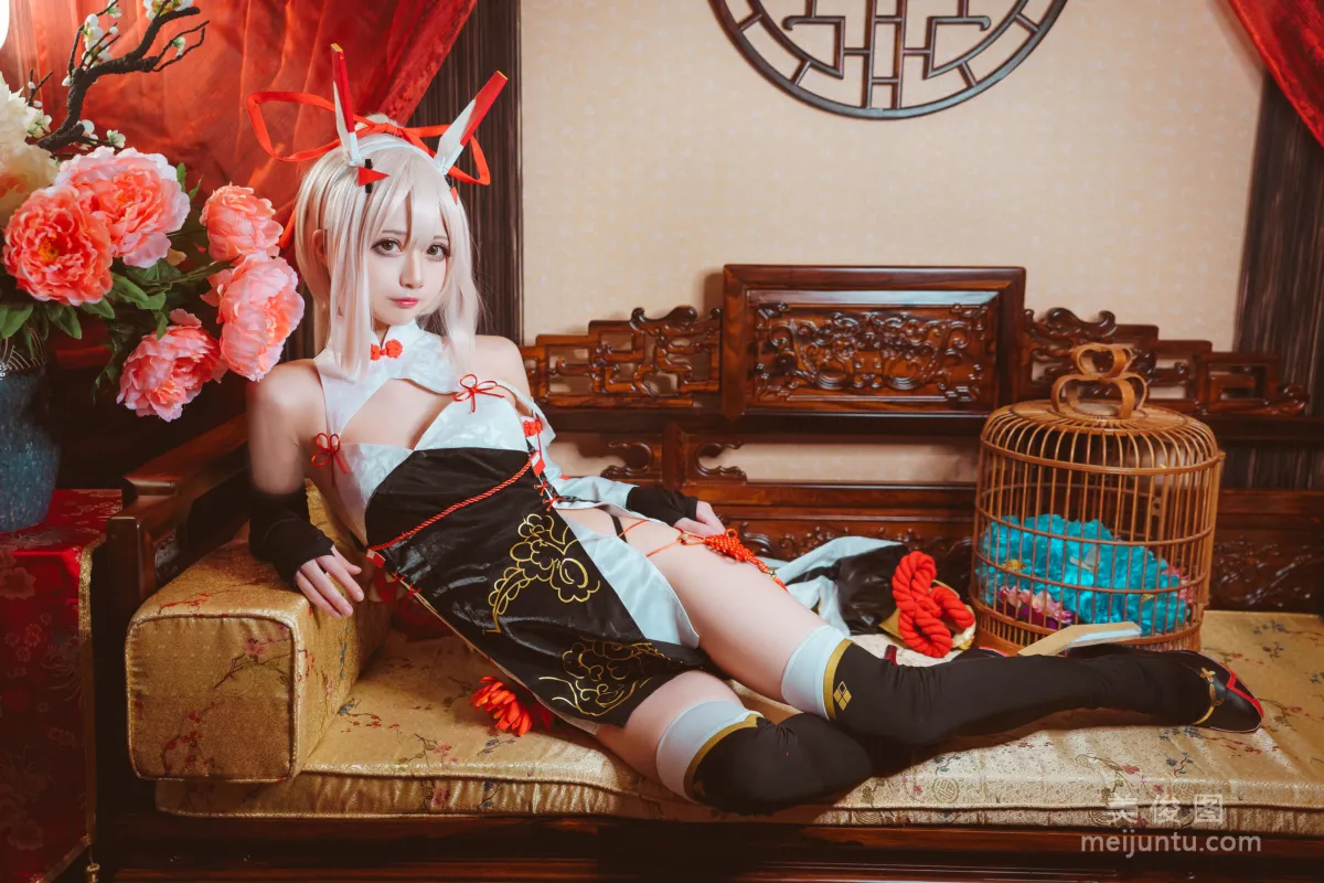[Internet Celebrity COSER] Chongtian Linhua Rinka - Ayanami Cheongasm photo 6