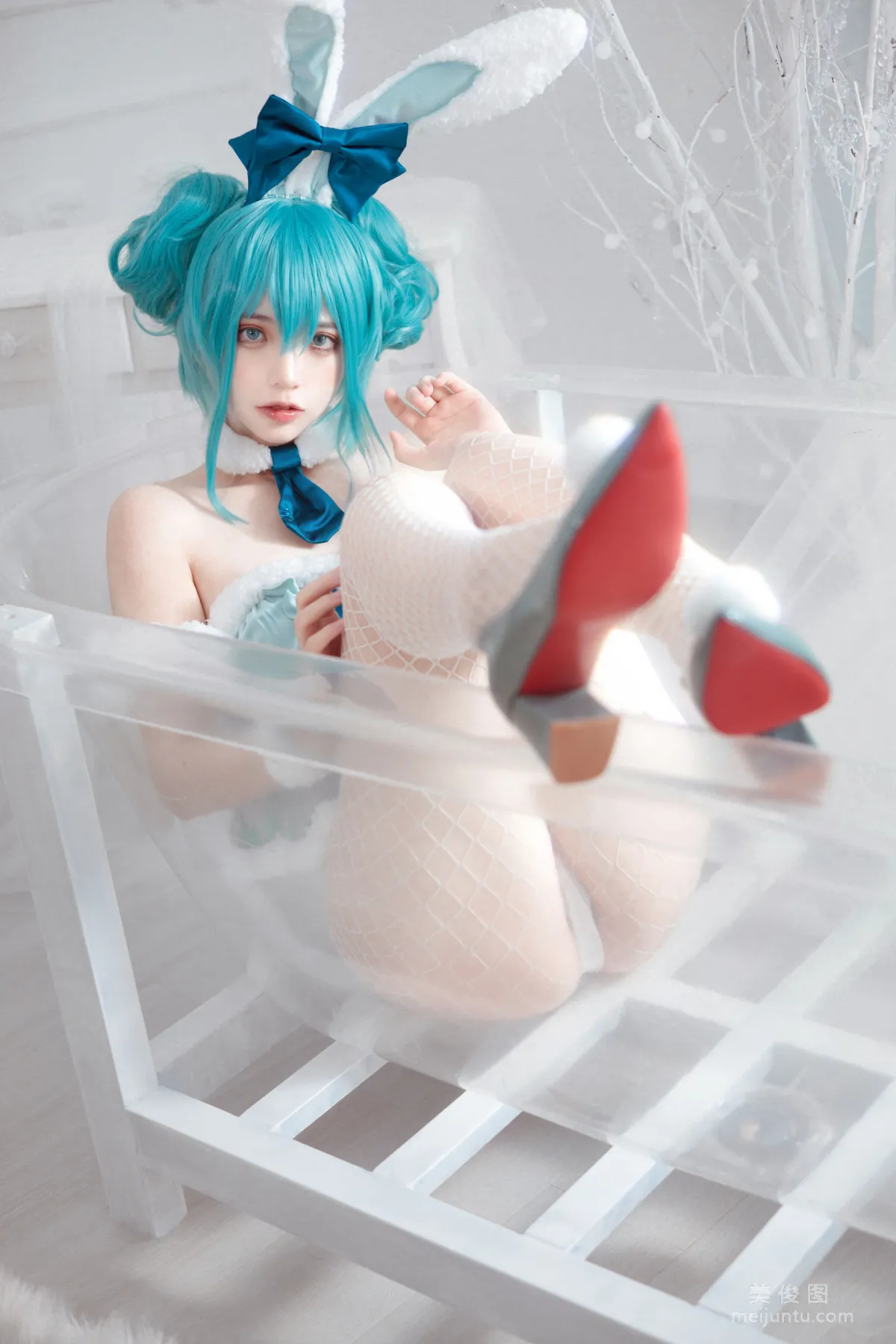 [網紅COSER] 瘋貓ss - miku初音兔女郎 17
