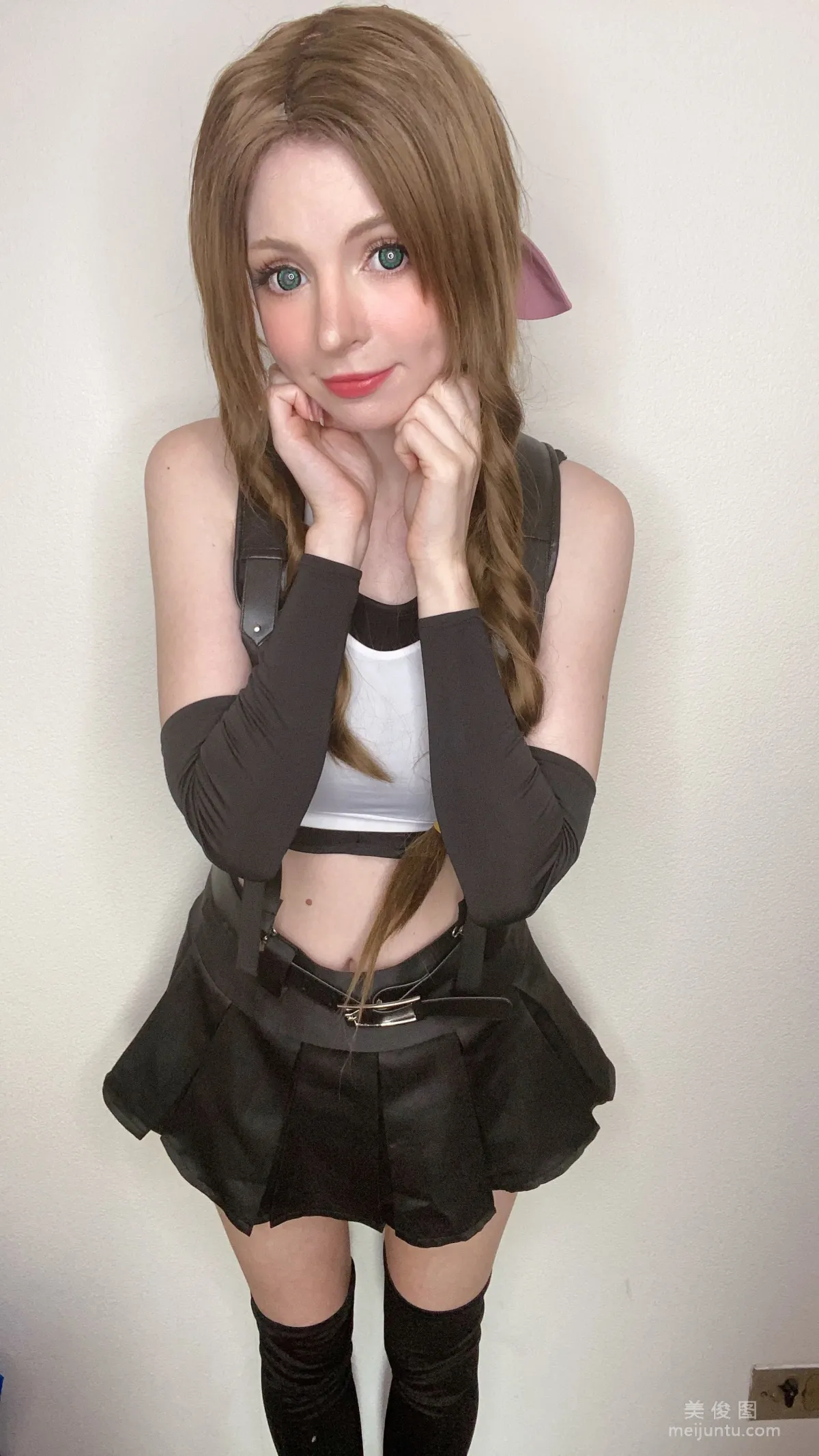 [Web Idols Coser] Peach milky, Aerith Tifa Swap photo 57