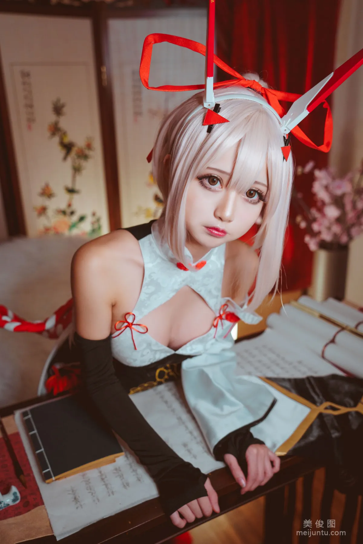 [Internet Celebrity COSER] Chongtian Linhua Rinka - Ayanami Cheongasm photo 9