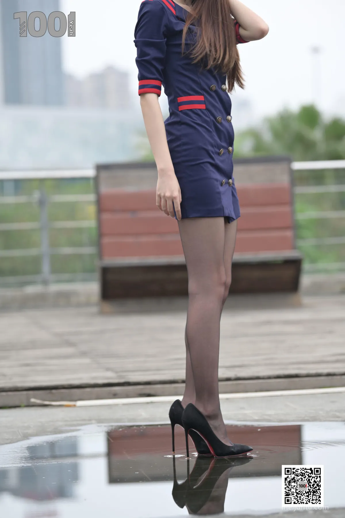 [One Thousand and One Nights] Model Tui Tui, Online Love Meeting 3, Beautiful Legs and Silk Stockings Photo Set photo 63