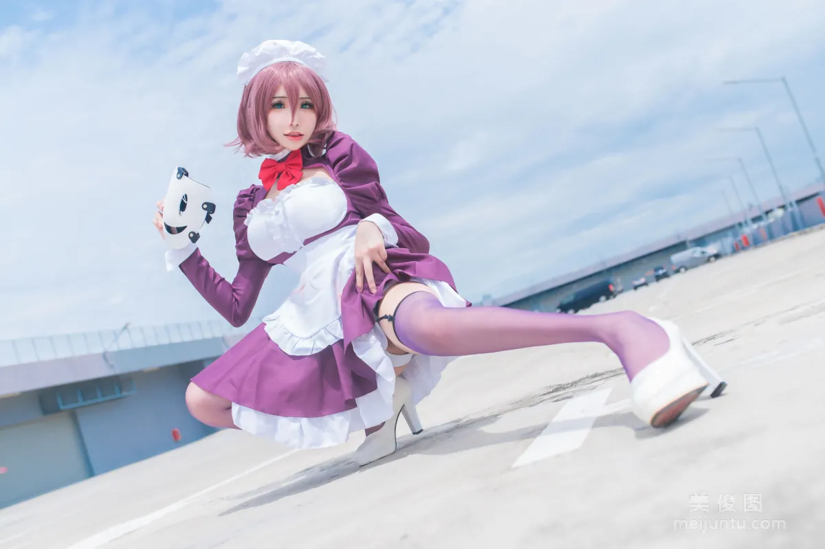 [Web Celebrity COSER] Plant Lily - Maid Mask photo 5