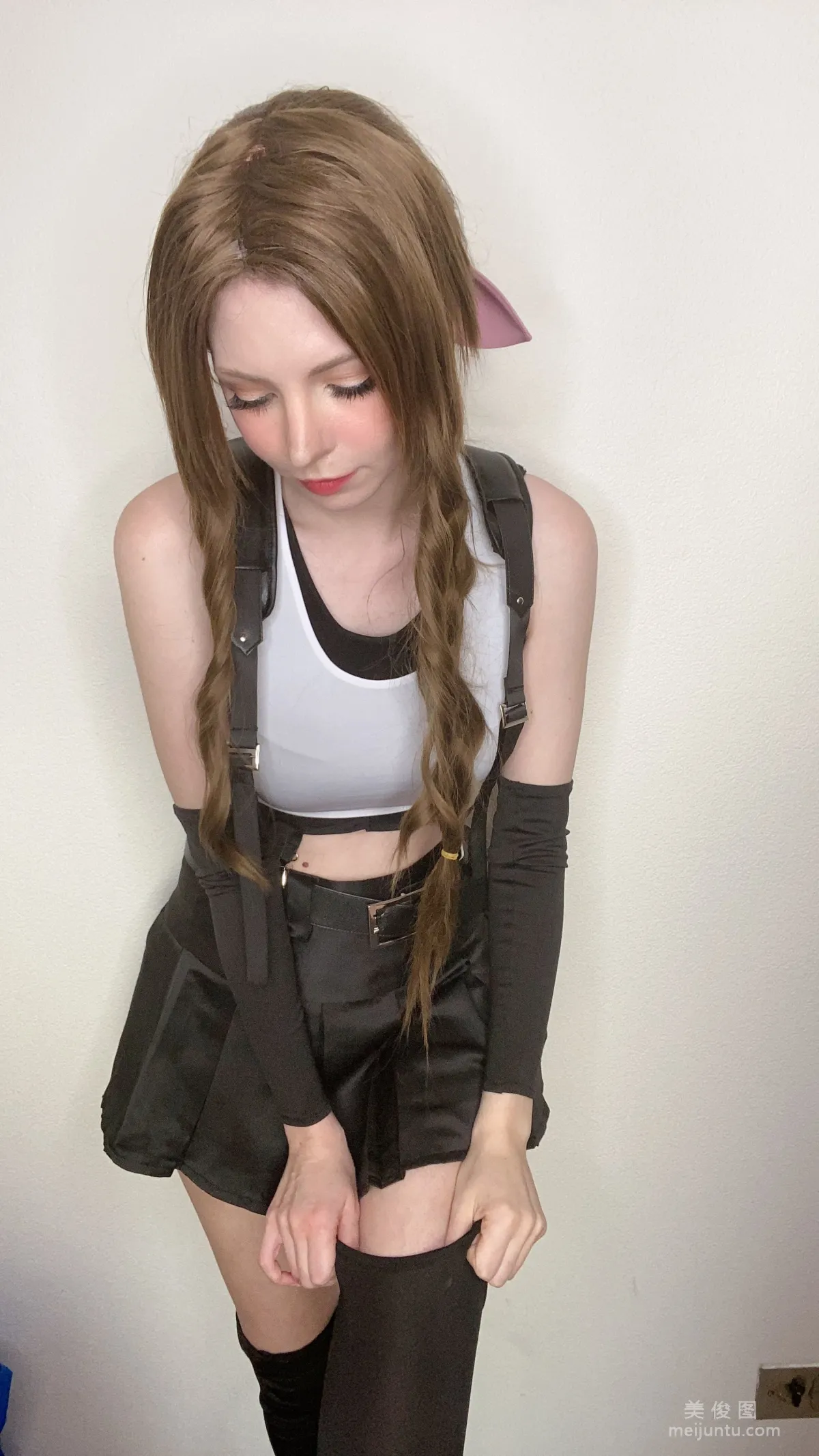 [Web Idols Coser] Peach milky, Aerith Tifa Swap photo 60