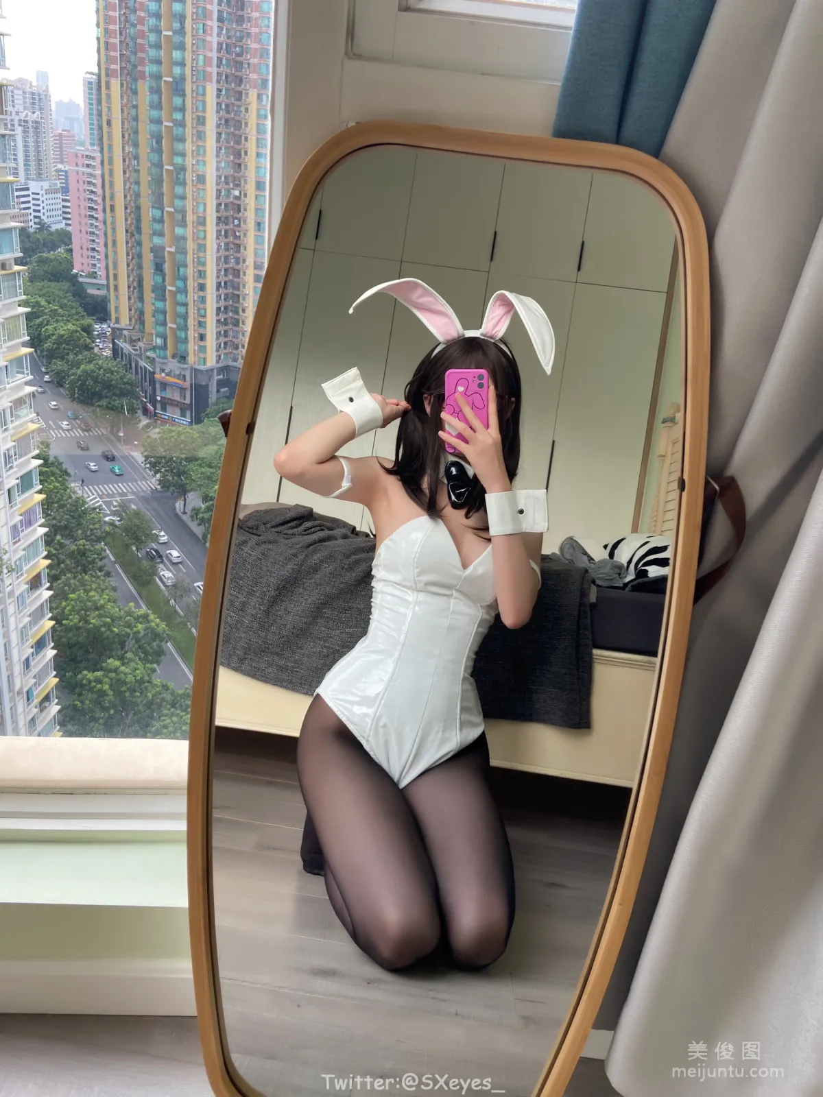 [Web Idols COSER] Yanjiang Damo Wang w - Black Stockings Bunny Girl photo 13