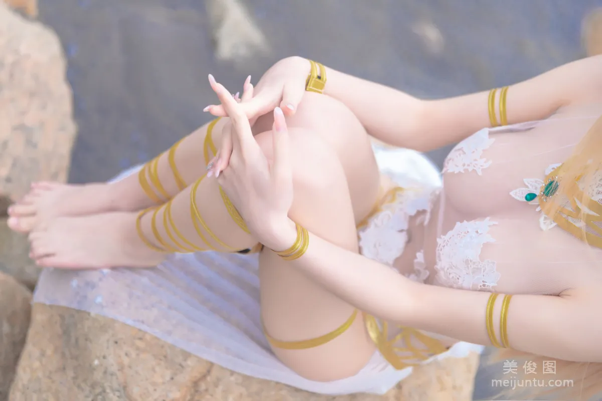 [Web Idols] Beauty Qingshui Younai - Marie Rose White Swimsuit photo 16